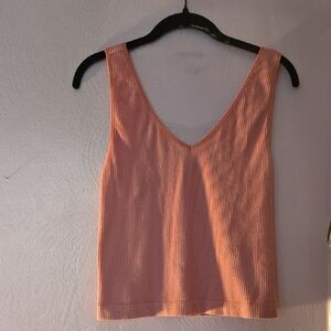 Old Navy Peach Ribbed Tank Top